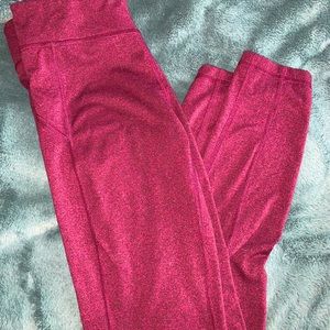Maroon workout leggings